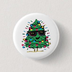 Cool Christmas Tree Classic 3 Cm Round Badge
