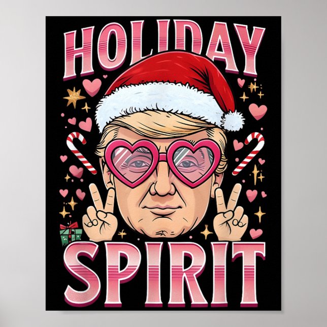 Cool Christmas Trump Holiday Srit Sweater Xmas Paj Poster (Front)