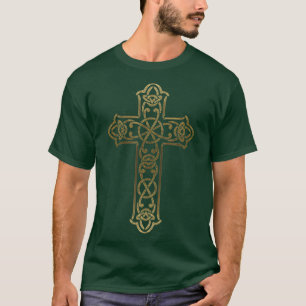 Cool Church Cross Christian Crucifix Silhouette T-Shirt
