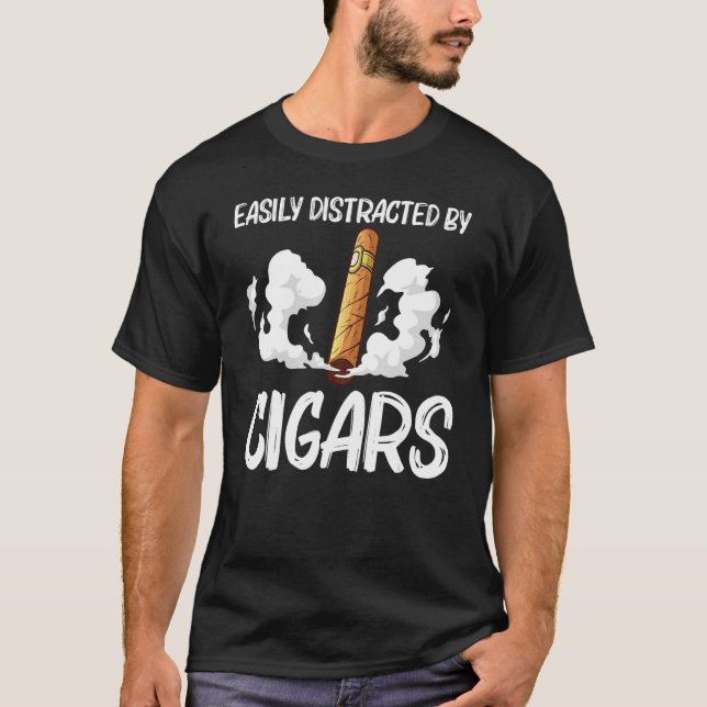 Cool Cigar For Men Women Cigar Smoker Smoking T-Shirt (Front)