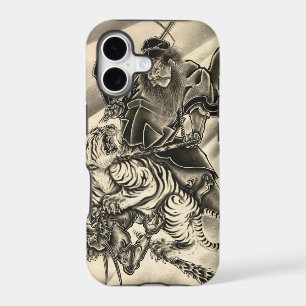 Cool classic vintage japanese demon samurai tiger
