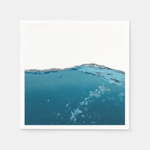 Cool Clear Blue Wave Napkin