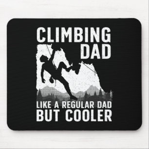 Cool Climbing Art For Men Dad Rock Climber Boulder Mouse Mat