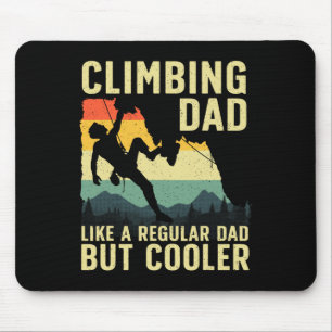 Cool Climbing Art For Men Dad Rock Climber Boulder Mouse Mat