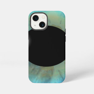 Cool Closeup Striking Blue Eye Iris Eyeball Pupil iPhone 13 Mini Case