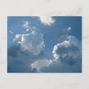 Cool Cloud Formations And Blue Skies Postcard