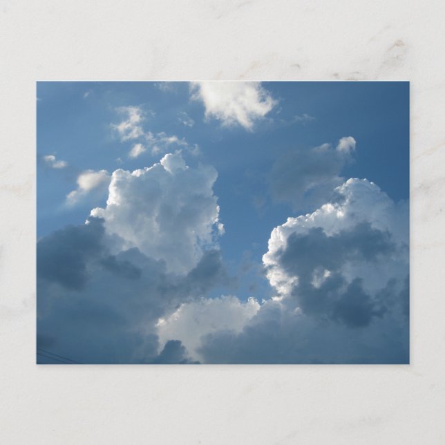 Cool Cloud Formations And Blue Skies Postcard (Front)