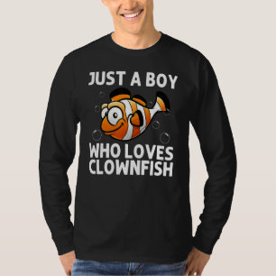 Cool Clownfish For Boys Kids Sea Clown Fish Ocean T-Shirt