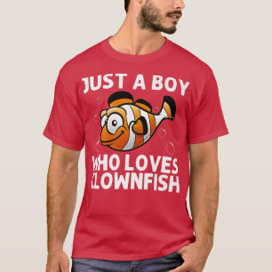 Cool Clownfish For Boys Kids Sea Clown Fish Ocean T-Shirt