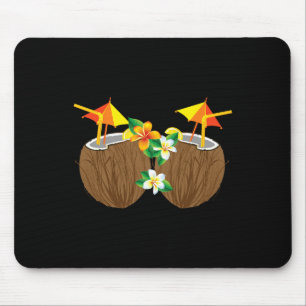 Cool Coconut Drinks Breast Funny Palm Tree Juice D Mouse Mat