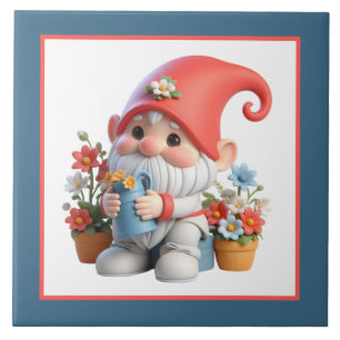 Cool coffee gnome home business crafting tile
