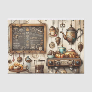 Cool coffee shop lovers tissue paper