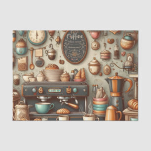 Cool coffee shop lovers  tissue paper