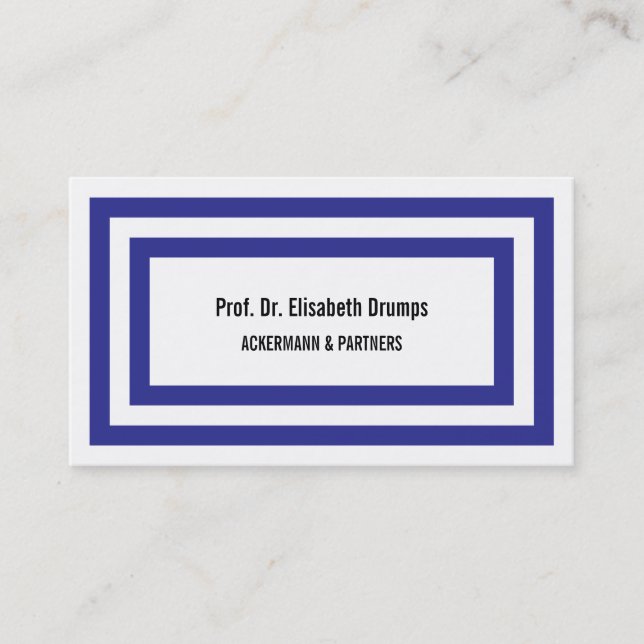 Cool Cold Blue Business Card (Front)