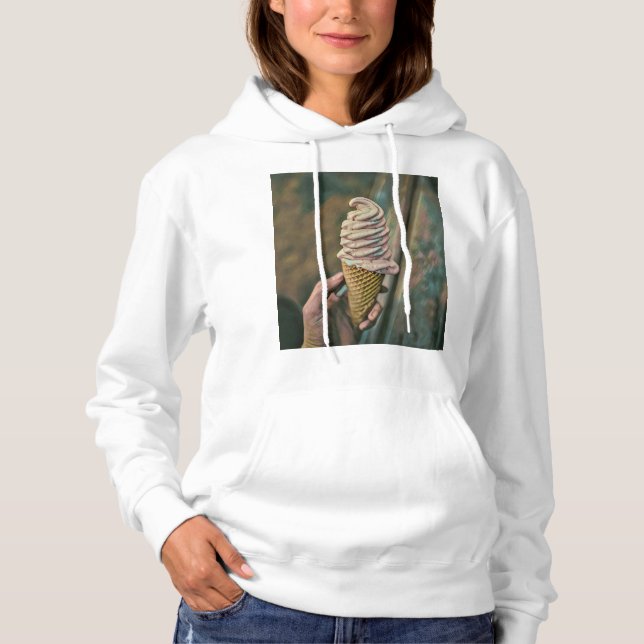 Cool cold freezing ice cream hoodie (Front)