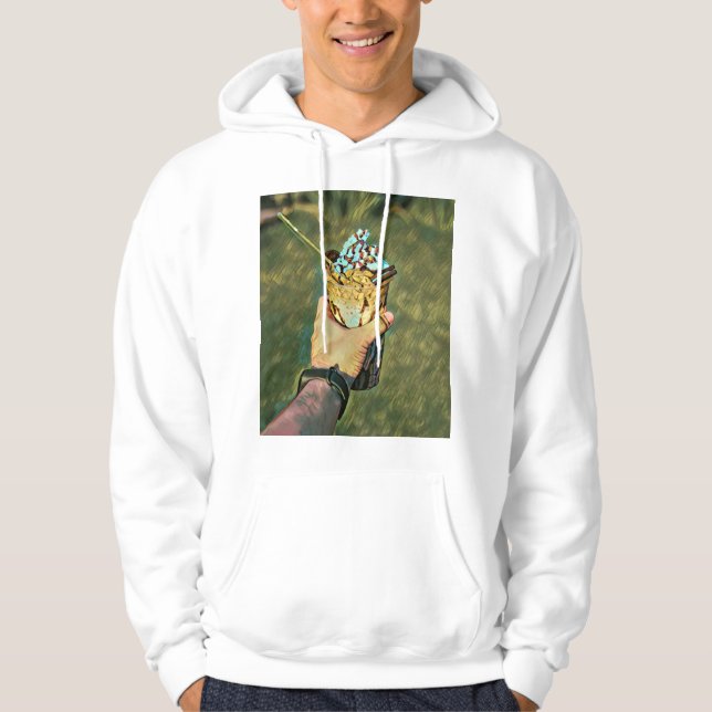 Cool cold freezing ice cream hoodie (Front)