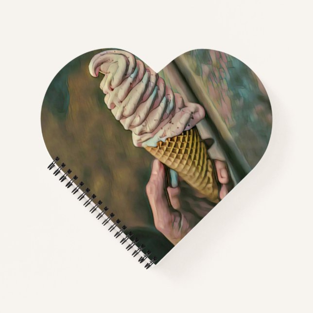 Cool cold freezing ice cream notebook (Front)