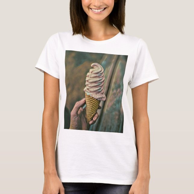 Cool cold freezing ice cream T-Shirt (Front)