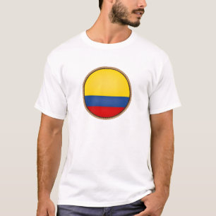 Cool Colombia Flag Seal T-Shirt