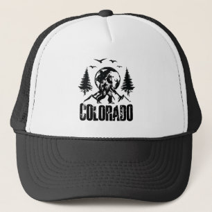 Cool Colorado Day Bigfoot Vintage Hiking Trucker Hat