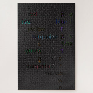 Cool, Colorful Almost Solid Black Puzzles