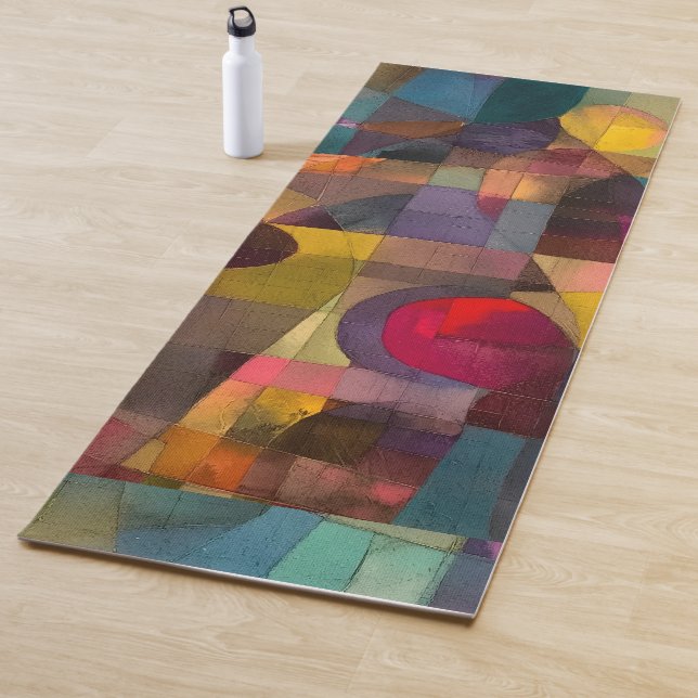 Cool Colorful Geometric Abstract Design Yoga Mat (In Situ)