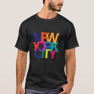 Cool Colorful New York City Graphic Urban Vibes Co T-Shirt