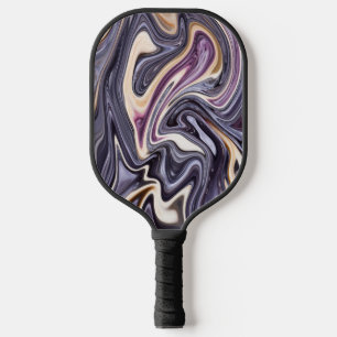 Cool Colorful Simulated Acrylic Swirling Pickleball Paddle
