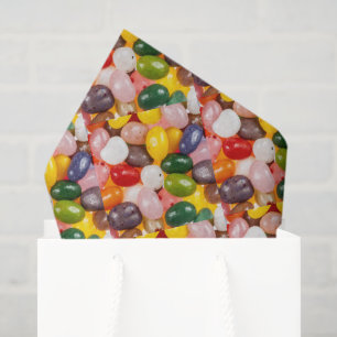 Cool colorful sweet Easter Jelly Beans Candy Tissue Paper