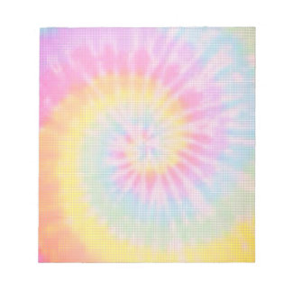 cool colorful tie dye notepad