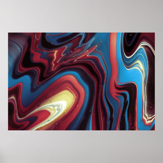 Cool Colorful Unique Abstract Poster (Front)