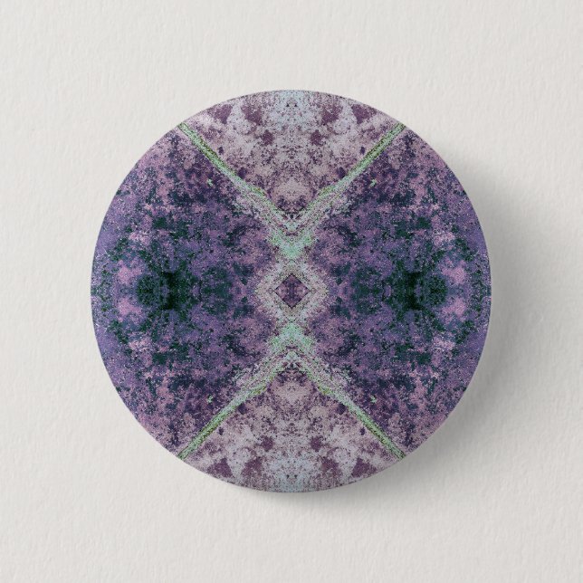 Cool Colour Abstract Pattern Button (Front)