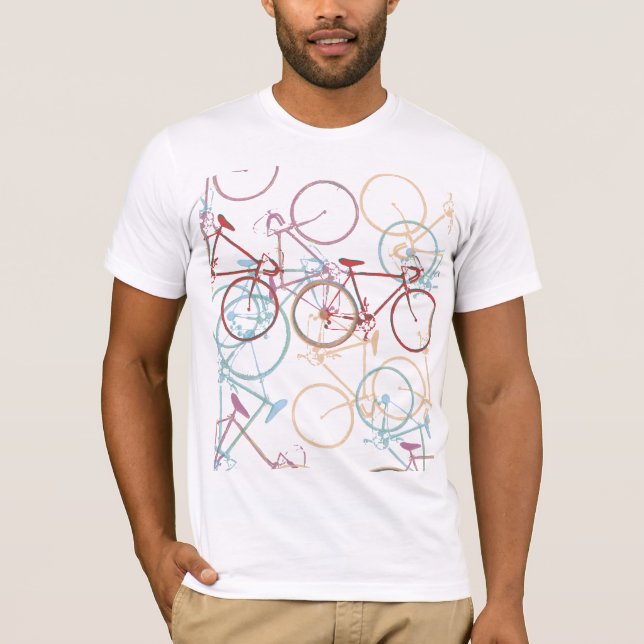 Cool Colour Bikes  T-Shirt (Front)