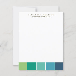 Cool Colour Blocks Thank You Cards