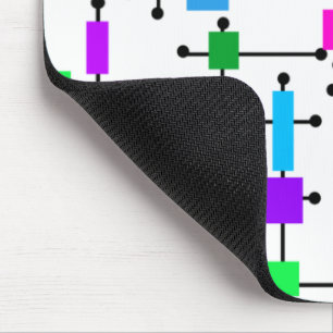 Cool Colour Grid  Mouse Mat
