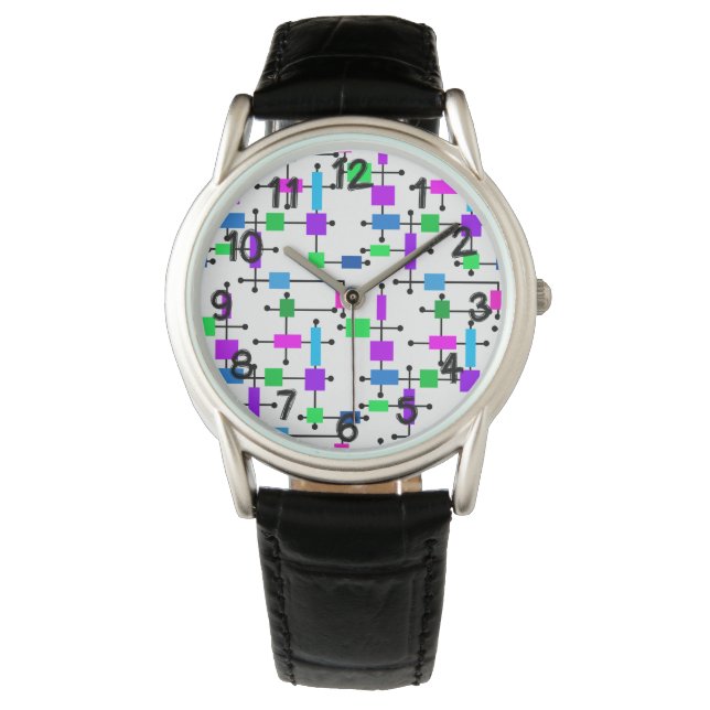 Cool Colour Grid  Watch (Front)