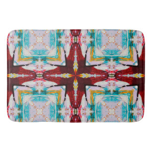 Cool Colourful Abstract Bath Mat