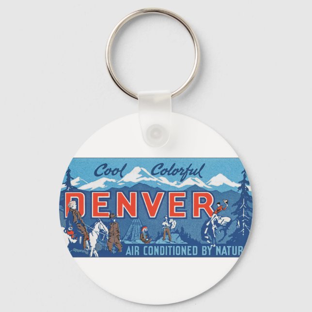 Cool Colourful Denver Key Ring (Front)