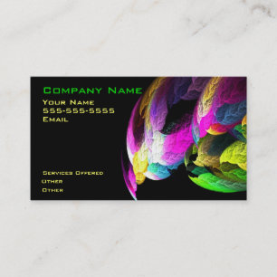 Cool colourful design business card