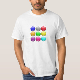 Cool Colourful Dot Marble Game T-Shirt design idea