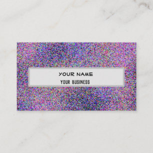 Cool Colourful Faux Glitter Sparkly Background Business Card