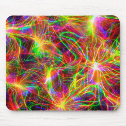 Image of cool colourful fractal Mouse Mat