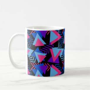 Cool Colourful Geometric Shapes and Lines Coffee Mug