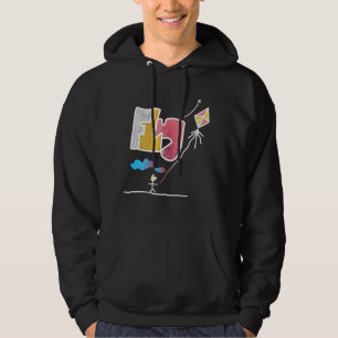 Cool Colourful Graffiti Flying Kite Hoodie