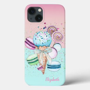 Cool Colourful Ice Cream Macaroons Case-Mate iPhone Case