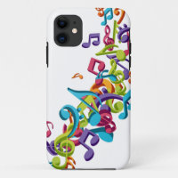 cool colourful music notes & sounds art image