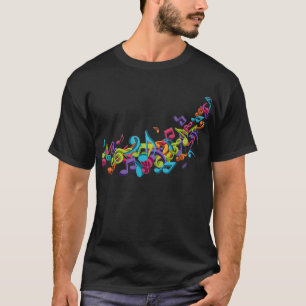 cool colourful music notes & sounds T-Shirt