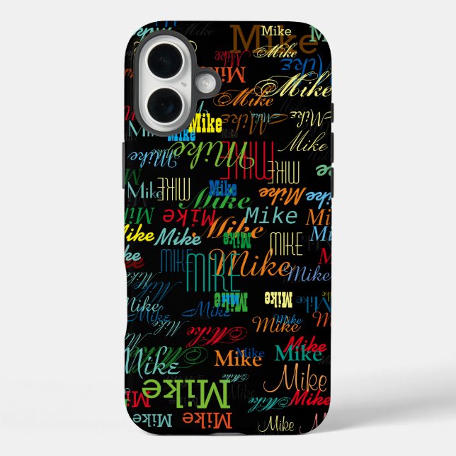 Cool Colourful Name Personalised Case-Mate iPhone Case (Back)