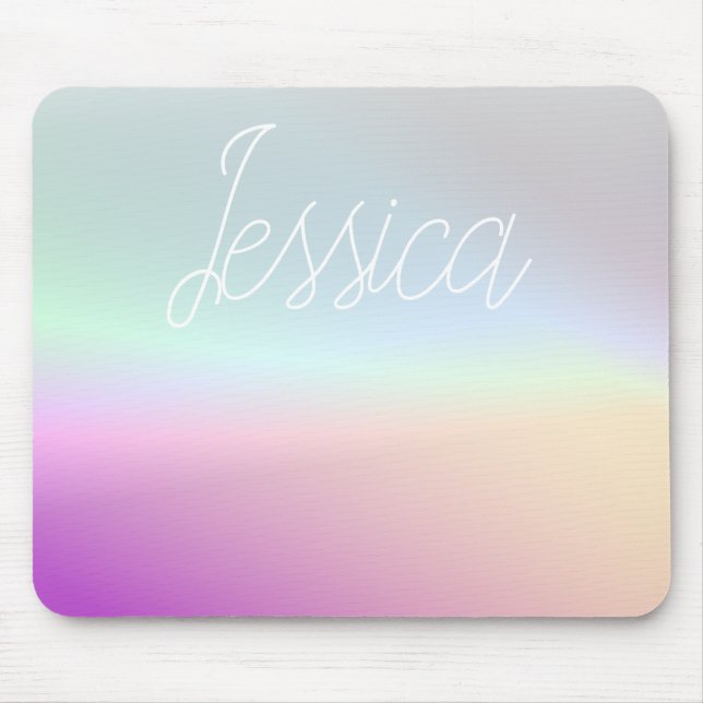 Cool Colourful Ombre Gradients & Your Script Mouse Mat (Front)