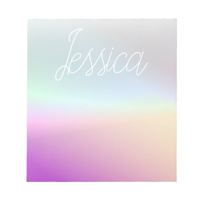 Cool Colourful Ombre Gradients & Your Script Notepad (Front)